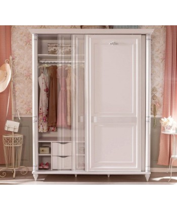 Armoire à palettes avec 2 portes coulissantes pour enfants et adolescents en ligne des produits 