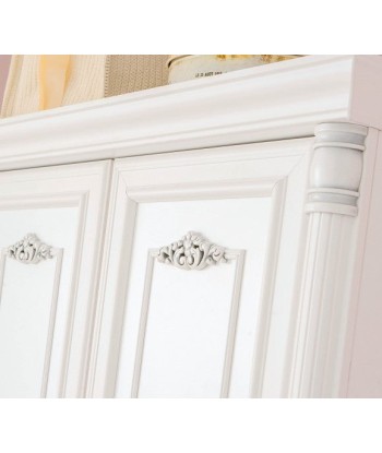 Armoire à palettes avec 3 portes, pour enfants et adolescents Romantic Blanc sur le site 