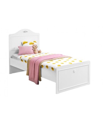 Lit de bébé transformable en palette, pour bébé Romantic Baby Blanc, 160 x 75 cm-160 x 75 cm d'Europe débarque