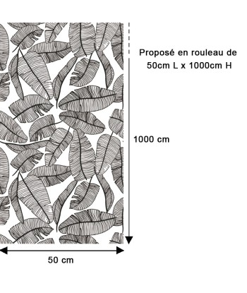 Papier Peint Feuillage noir et blanc du meilleur 