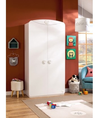 Armoire palette 2 portes, pour bébé Baby Cotton Blanc paiement sécurisé