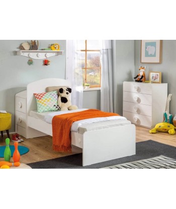 Commode à 4 tiroirs, pour bébé Baby Cotton Blanc Paris Déstockage Promo