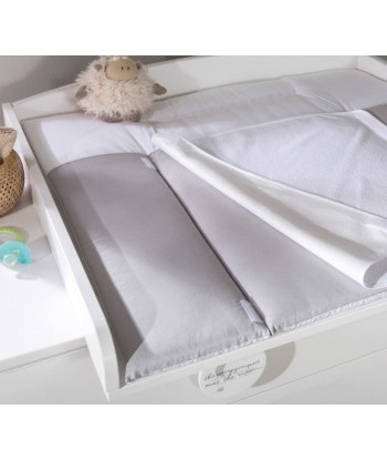 Table à langer en palette, pour bébé Baby Cotton Blanc, l82xA74xH13 cm la chaussure