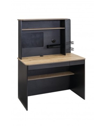 Table de bureau en palette pour les jeunes Blacky Noir / Nature, L110xl58xH75 cm en ligne