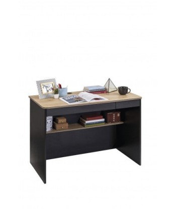 Table de bureau en palette pour les jeunes Blacky Noir / Nature, L110xl58xH75 cm en ligne