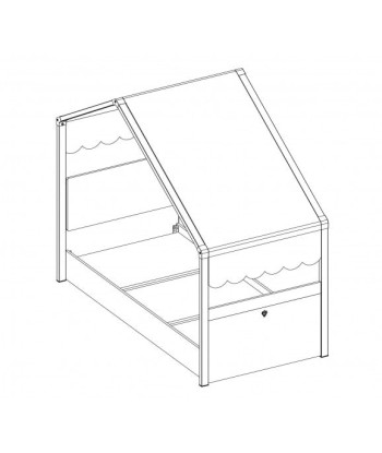 Nouveau lit bébé Montessori Naturel / Vert 180 x 80 cm le concept de la Pate a emporter 