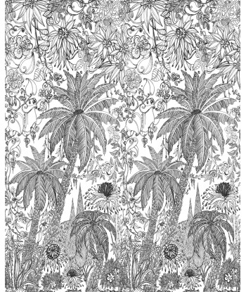 Papier Peint JUNGLE Black & White s'inspire de l'anatomie humaine