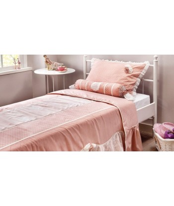 Ensemble housse de lit bébé et 1 oreiller décoratif Dream Salmon - 210 x 220 cm À commander