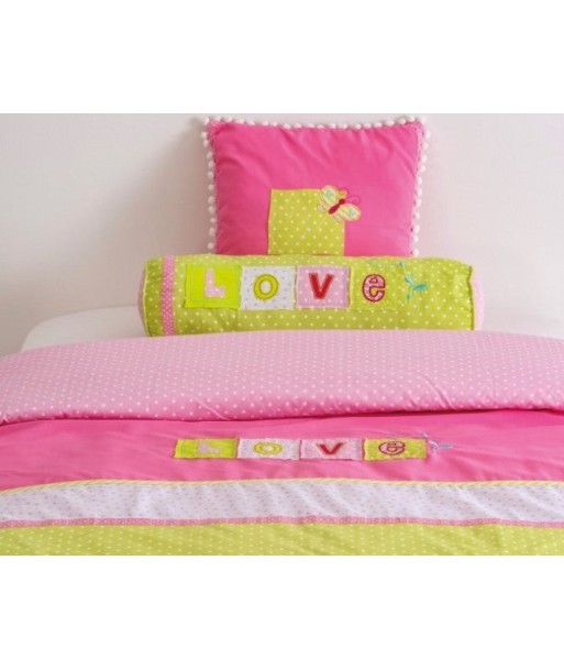 Ensemble de housse de lit bébé et 2 oreillers décoratifs Love Multicolor 2 - 3 jours ouvrés.