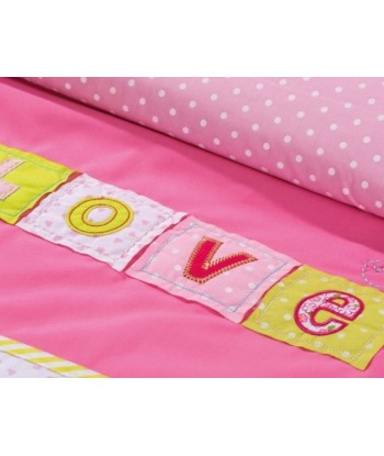 Ensemble de housse de lit bébé et 2 oreillers décoratifs Love Multicolor 2 - 3 jours ouvrés.