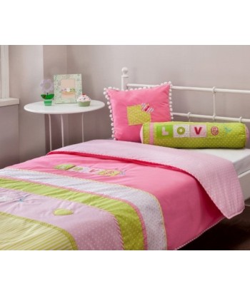 Ensemble de housse de lit bébé et 2 oreillers décoratifs Love Multicolor 2 - 3 jours ouvrés.