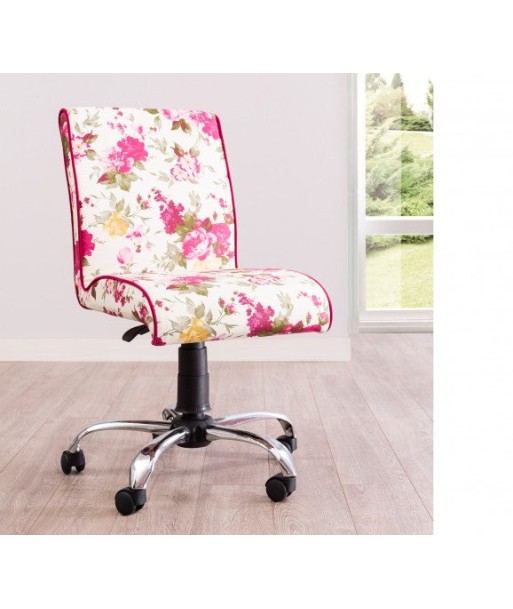 Chaise de bureau pour enfants, rembourrée en tissu Summer Soft Flowers, l56xA60xH86-96 cm de l' environnement