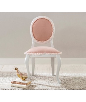 Chaise enfant rembourrée en tissu et pieds en bois Dream Salmon, l48xA52xH90 cm ouvre sa boutique