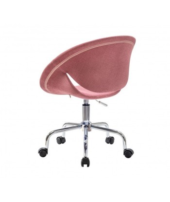 Chaise de bureau pour enfants, rembourrée en tissu Relax Rose, l61xP54xH88-95 cm Véritable concentré