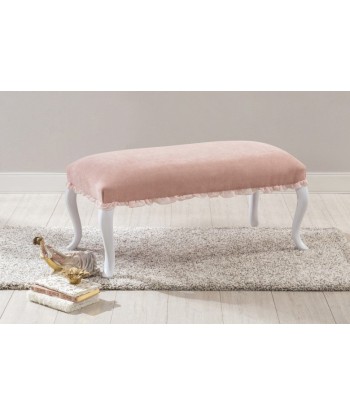 Banc rembourré en tissu et pieds en bois Dream Salmon, l92xA43xH45 cm vente chaude votre 