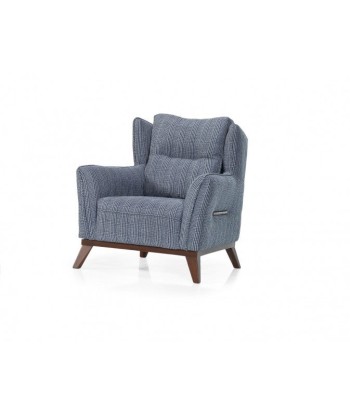 Fauteuil fixe rembourré en tissu Oslo Gris K2, l88xA88xH96 cm une grave pollution 