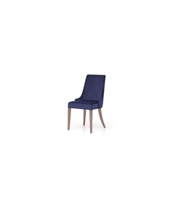 Chaise rembourrée avec tissu et pieds en Doré Velvet Navy, l49xA63xH92 cm JUSQU'A -70%! 