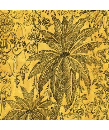 Papier Peint Jungle sur feuille d'or destockage