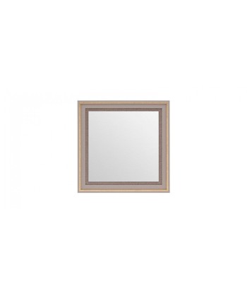 Miroir déco avec cadre Hector Square gris / or pâle, l60xH60 cm d'Europe débarque