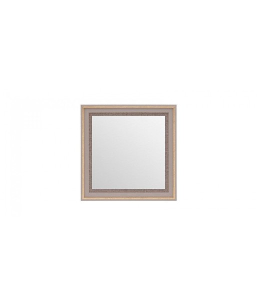 Miroir déco avec cadre Hector Square gris / or pâle, l60xH60 cm d'Europe débarque