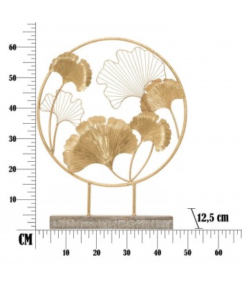 Décoration métal Little Leaf Doré, l50xA12,5xH64 cm les ligaments