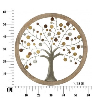 Décoration murale Life Tree I Natural, Ø59 cm des créatures d'habitude