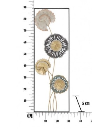 Décoration murale en métal, Let A Multicolore, l30xA5xH88,5 cm 2023