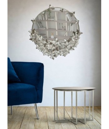 Miroir décoratif en métal Butterfly d'argent, Ø91 cm Comment ça marche