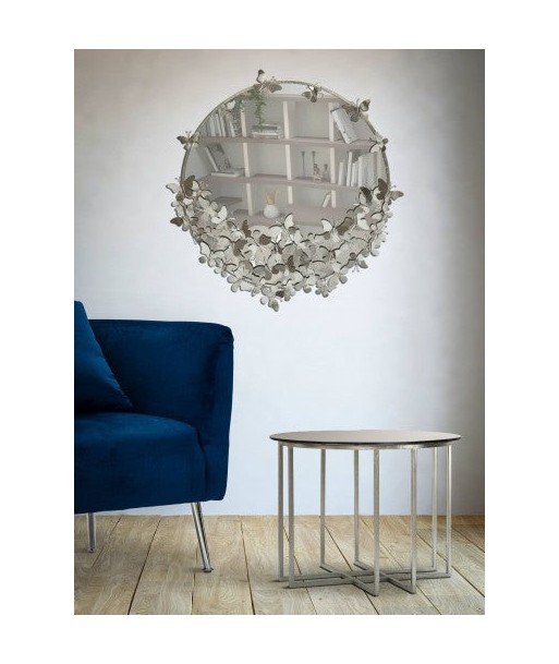 Miroir décoratif en métal Butterfly d'argent, Ø91 cm Comment ça marche