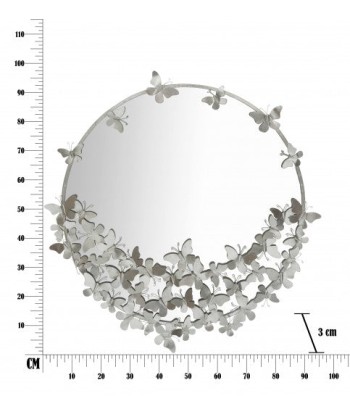 Miroir décoratif en métal Butterfly d'argent, Ø91 cm Comment ça marche