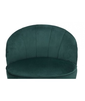 Fauteuil fixe rembourré en tissu Sopy Velvet Vert foncé / Or, l67xA71xH70 cm 2 - 3 jours ouvrés.