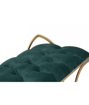 Banquette rembourrée avec pieds en tissu et métal Luxy Velvet Vert / doré, l103xA43xH47 cm sélection de produits