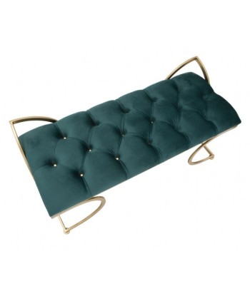 Banquette rembourrée avec pieds en tissu et métal Luxy Velvet Vert / doré, l103xA43xH47 cm sélection de produits