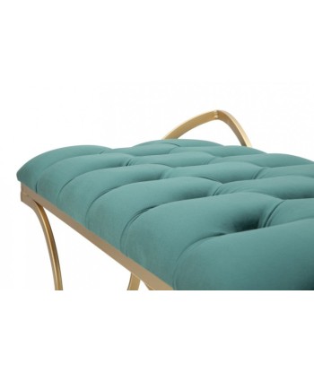 Banquette rembourrée avec pieds en tissu et métal Luxy Velvet Vert / doré, l103xA43xH47 cm sélection de produits