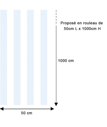 Papier peint rayures classiques bleu pastel Par le système avancé 