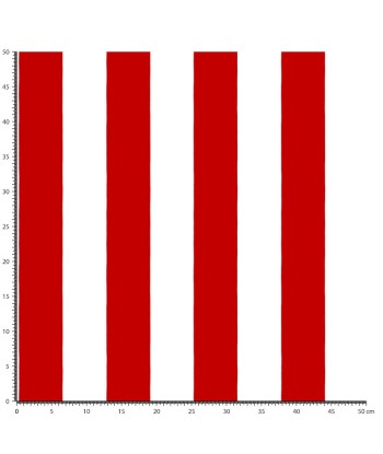 Papier peint rayures classiques rouge Le MVP de beaucoup
