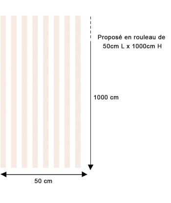 Papier peint rayures fines rose pastel Jusqu'à 80% De Réduction