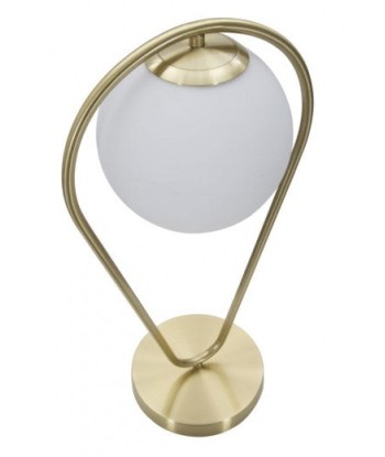 Lampadaire Glamy Or / Blanc en linge