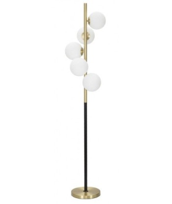 Lampe Glamy Or Foncé / Blanc, Ø46xH160 cm est présent 