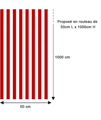 Papier peint rayures fines rouge la chaussure