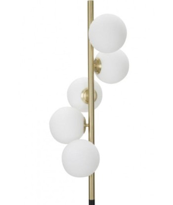 Lampe Glamy Or Foncé / Blanc, Ø46xH160 cm est présent 