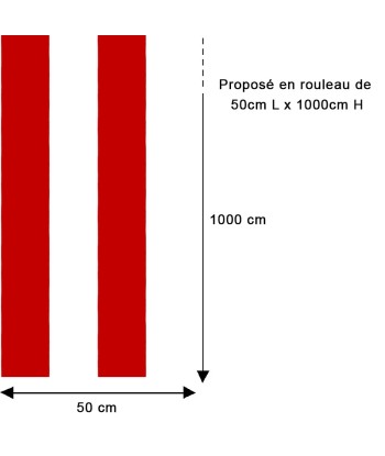 Papier peint rayures larges rouge Vous souhaitez 