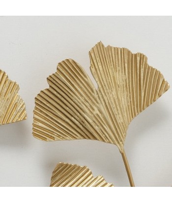 Décoration murale en métal Feuille de Ginkgo Or, l75xA4xH85 cm Venez acheter