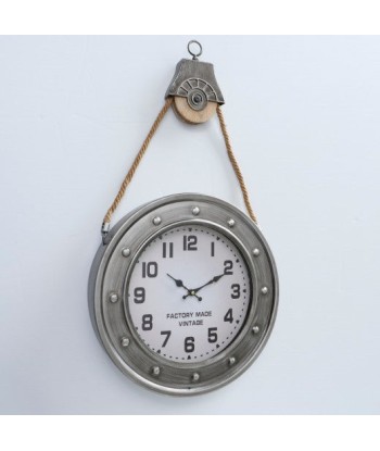 Horloge murale Cannes Gris / Naturel, Ø40 cm Paris Déstockage Promo