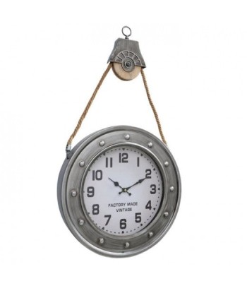 Horloge murale Cannes Gris / Naturel, Ø40 cm Paris Déstockage Promo