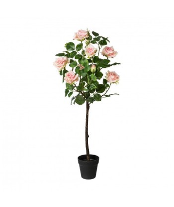 Fleur artificielle en pot, Tronc de roses Rose, H95 cm outlet