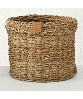 Set de 3 paniers de rangement, en jonc de mer Sophy Natur, Ø43xH30 cm / Ø35xH26 cm / Ø28xH22 cm en stock