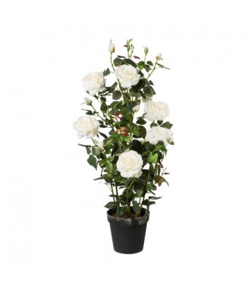 Fleur artificielle en pot, Rosier Blanc, H112 cm sélection de produits