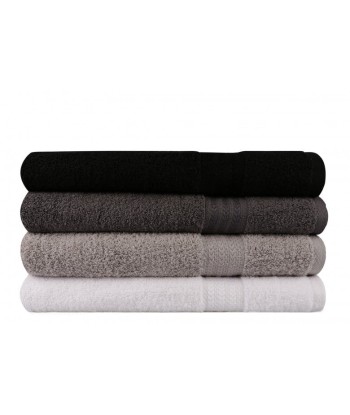 Lot de 4 serviettes de bain en coton, Arc-en-ciel, 70 x 140 cm rembourrage situé sous