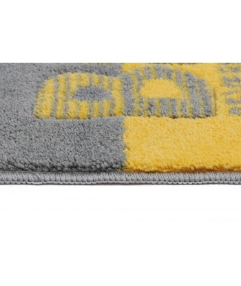 Tapis de bain Beverly Hills Polo Club 315 Jaune / Gris, 57 x 100 cm l'achat 